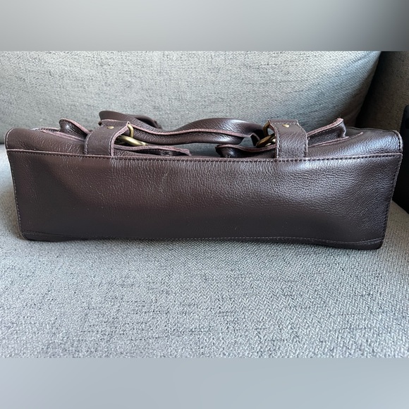 Linea Pelle Brown Leather Satchel bag - Picture 8 of 8